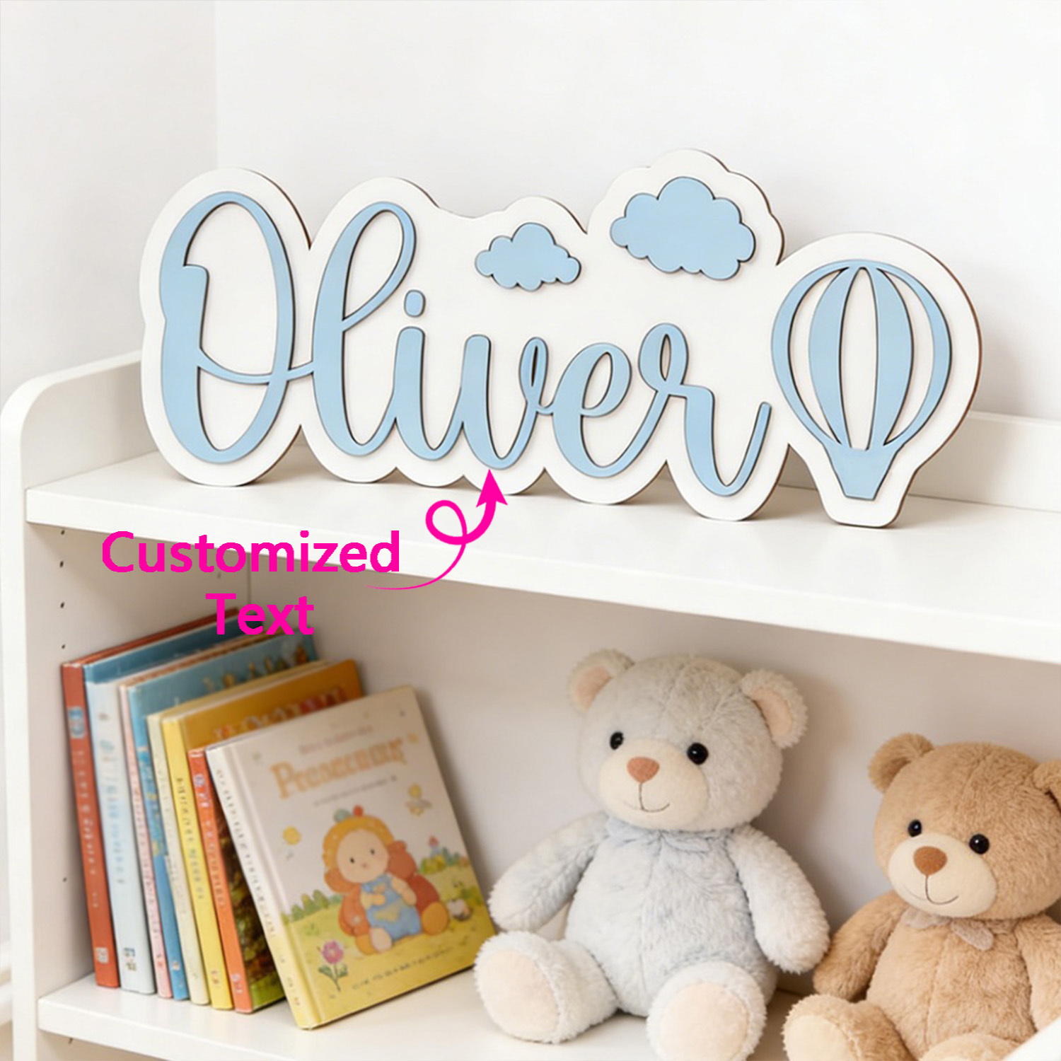 Home Decor For Wedding - لافتة غرفة مخصصة على شكل منطاد