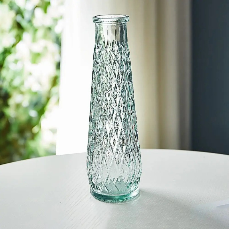 مزهرية زجاجية منقوشة كلاسيكية  - مراجعة Home Decor Diy Ideas وسعره