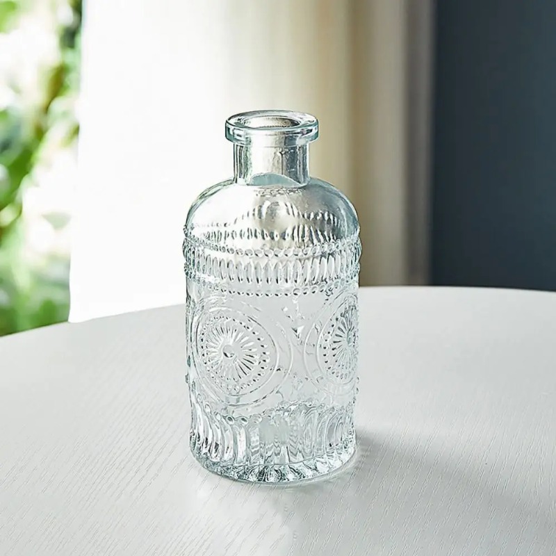 مزهرية زجاجية منقوشة كلاسيكية  - مراجعة Home Decor Diy Ideas وسعره