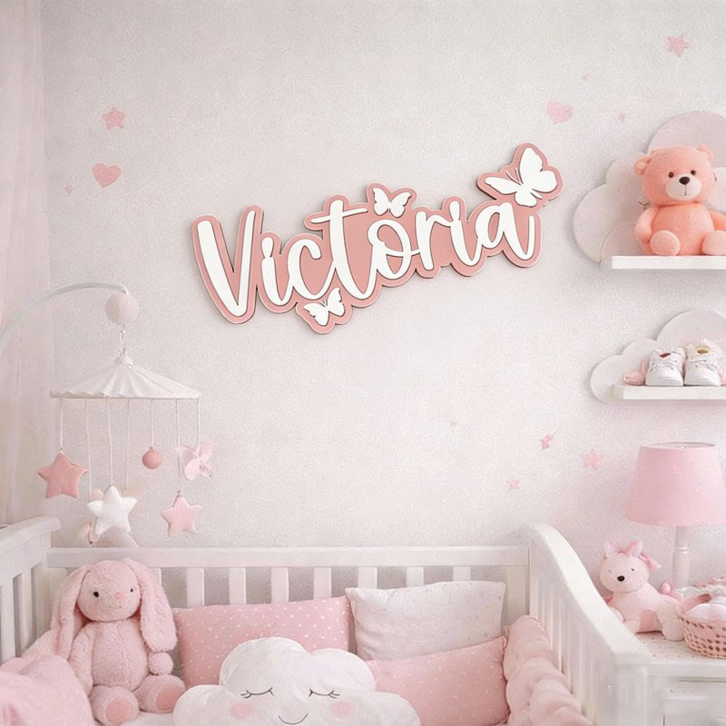 لوحة اسم خشبية مخصصة بتصميم فر - مراجعة Home Decor For Wedding وسعره