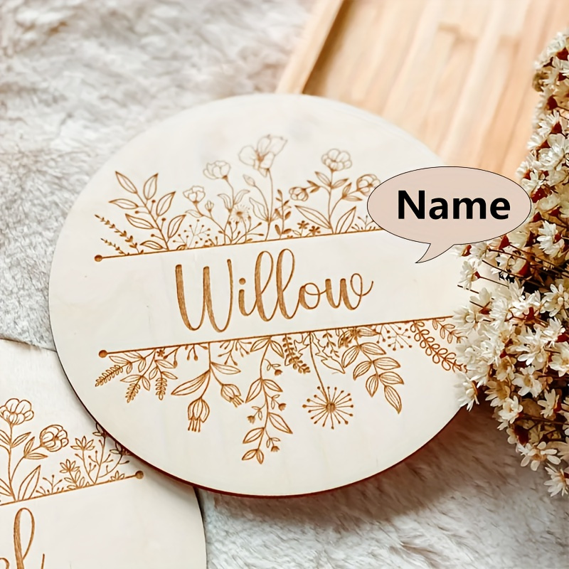 لوحة اسم محفورة بالزهور مخصصة، - مراجعة Home Decor For Wedding وسعره