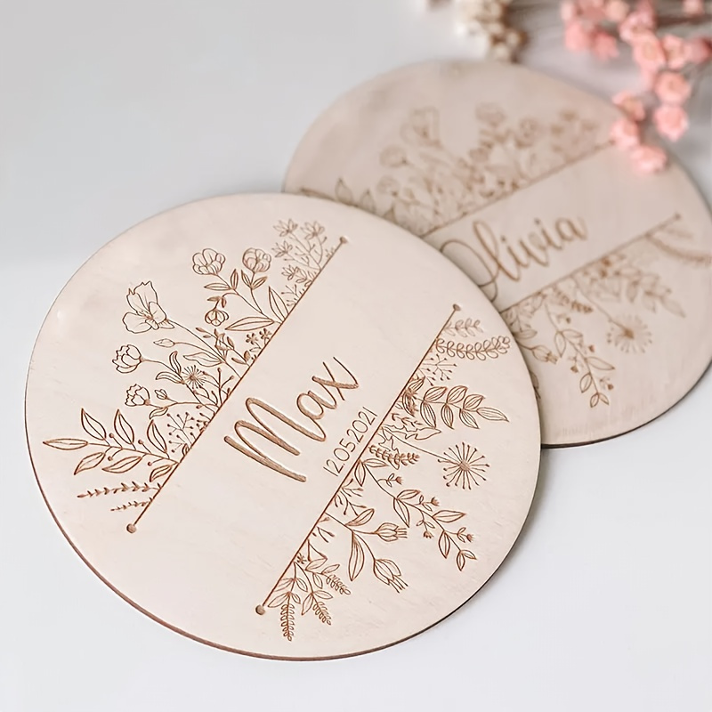 لوحة اسم محفورة بالزهور مخصصة، - مراجعة Home Decor For Wedding وسعره