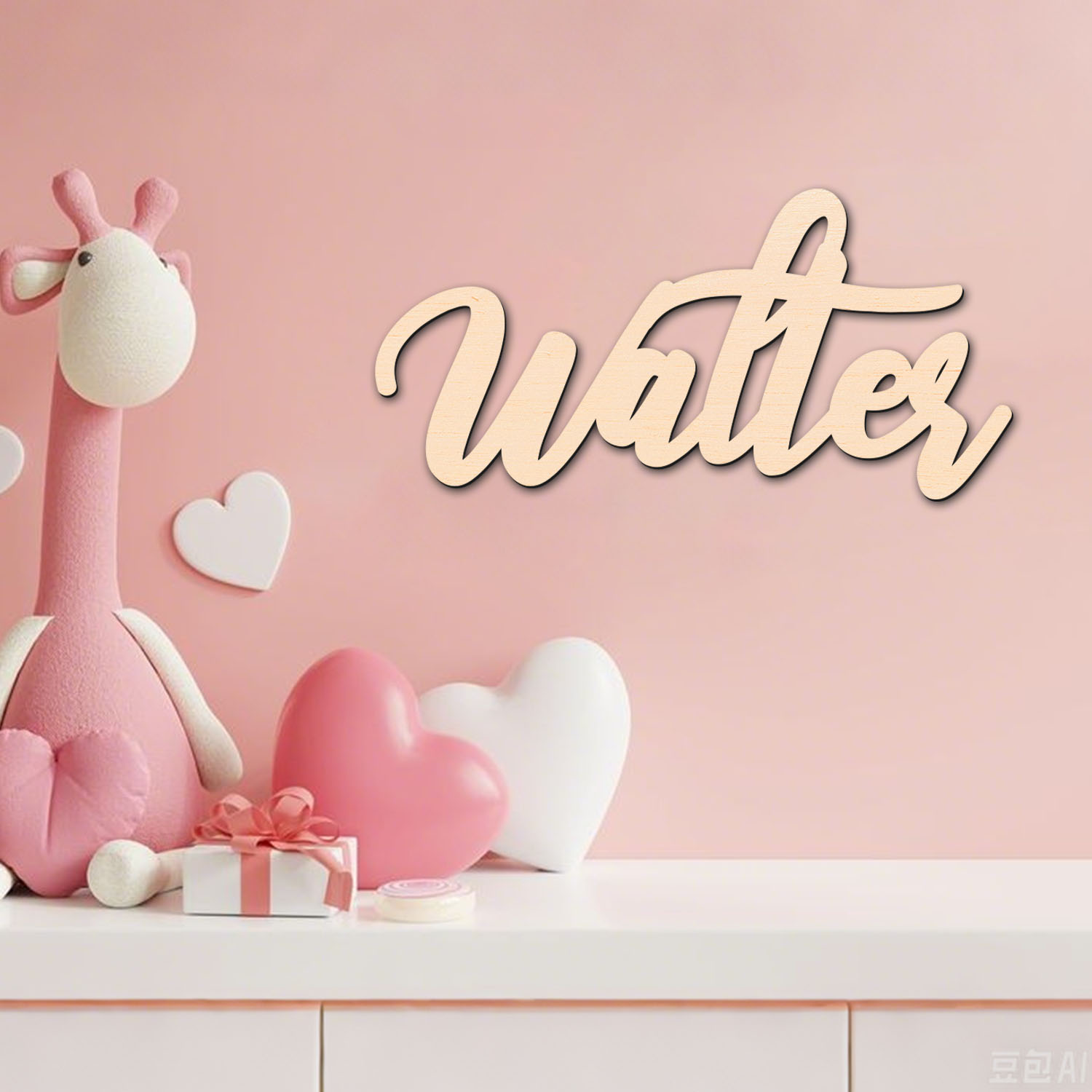 قطعة واحدة من لافتة اسم خشبية  - مراجعة Home Decor For Wedding وسعره
