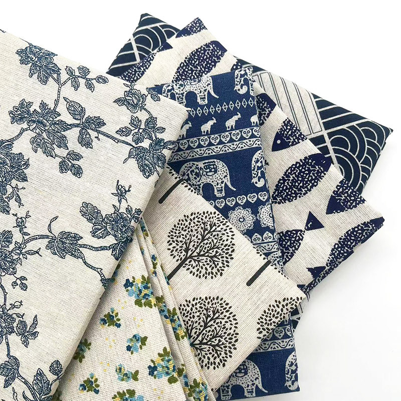 قماش قطني كتان بنقشة زهور بوهي - مراجعة Home Decor Fabric وسعره