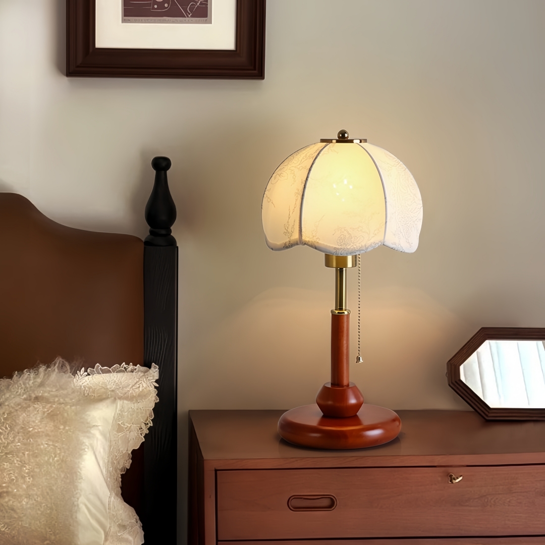 مصباح طاولة قبة مزخرفة بتصميم  - مراجعة Home Decor Fabric وسعره