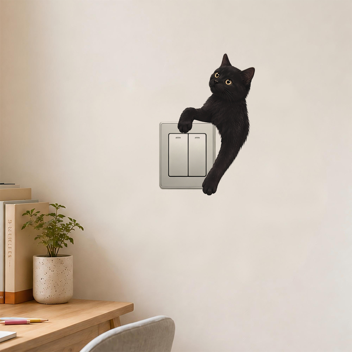 ملصقات جدارية لطيفة على شكل قط - مراجعة Home Decor Outlet وسعره