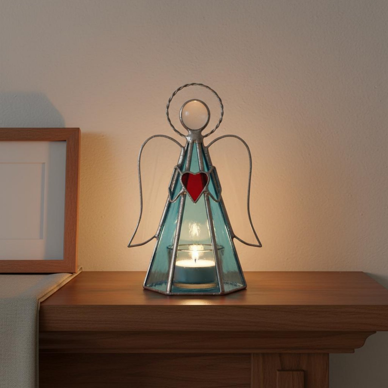 حامل شموع من الزجاج الملون مصن - مراجعة Home Decor Handmade وسعره
