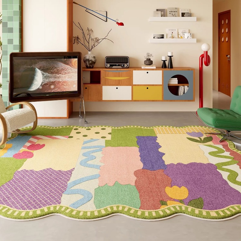 سجادة غرفة معيشة بتصميم دوبامي - مراجعة Home Decor Dopamine وسعره